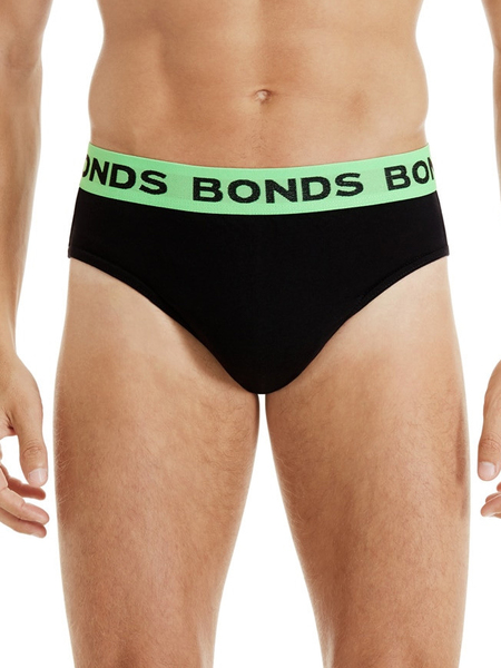 Bonds Mens 5 Pack Hipster Underwear Men's Briefs Black Red Blue