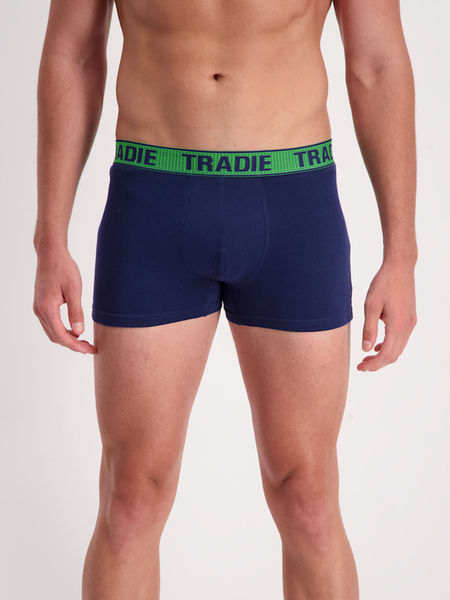 Tradie Multi Coloured Fitted Trunks 3 pack - Lowes Menswear