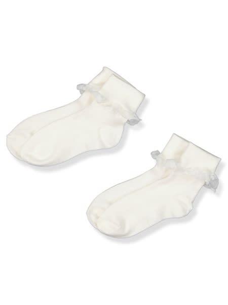 Lace Trimmed Ballroom Ankle Socks