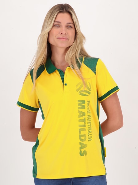 Gold Matildas Adult Polo Shirt | Best&Less™ Online