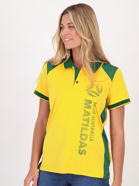 Gold Matildas Adult Polo Shirt | Best&Less™ Online