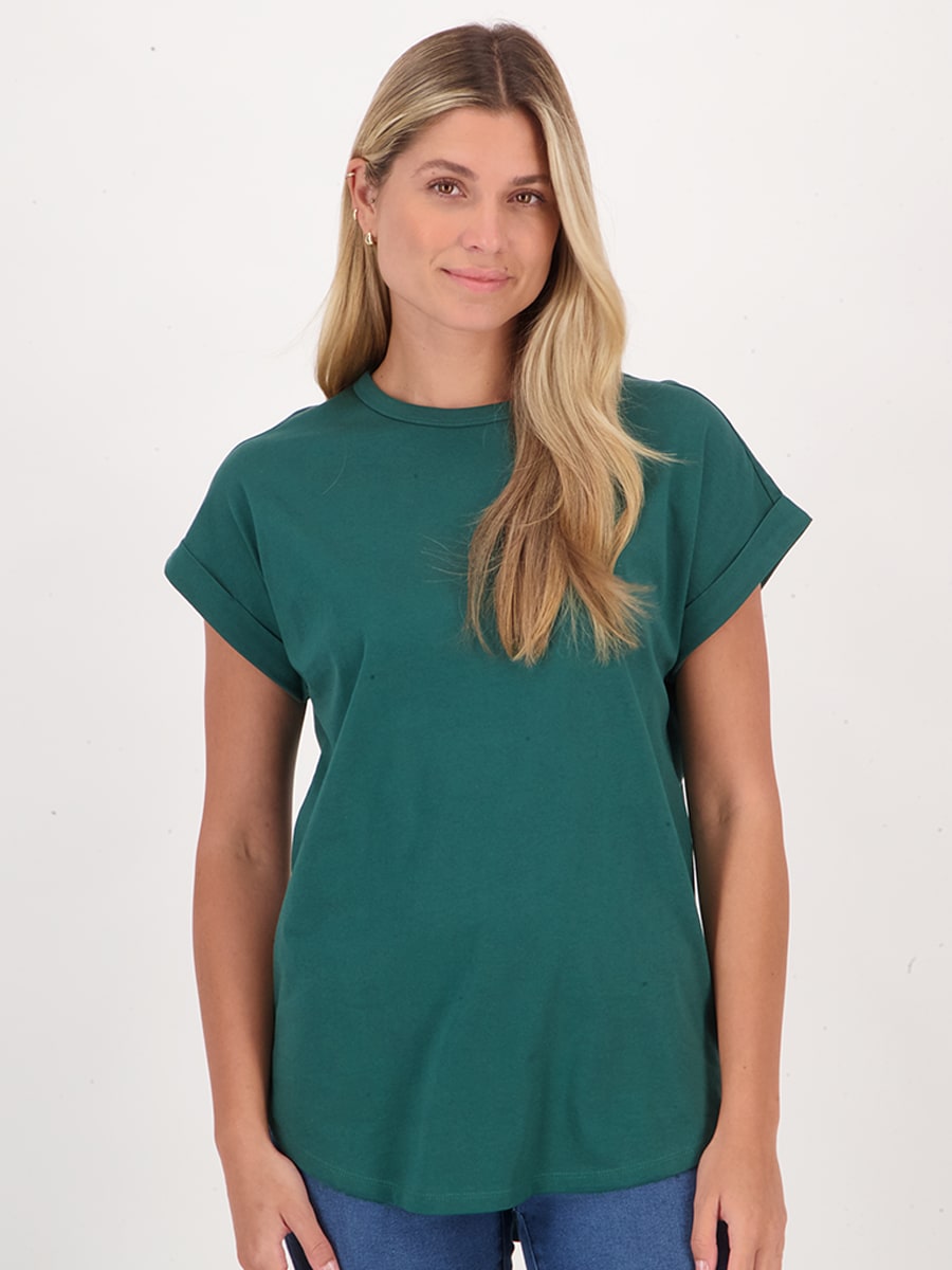 Green Womens Australian Cotton Longline Tee | Best&Less™ Online